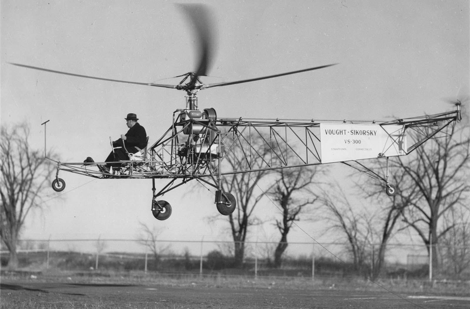 Vought-Sikorsky VS-300: Historical Photos from the World’s First Successful Helicopter